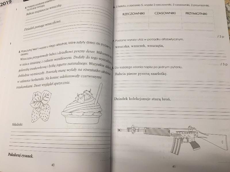 Główka pracuje, teścik rozwiązuje Szkoła Podstawowa KL 2. Sprawdziany