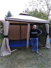 Garden Point Pawilon Ogrodowy Z Moskitierą Walencja 3X3M Kremowy (Gap080)