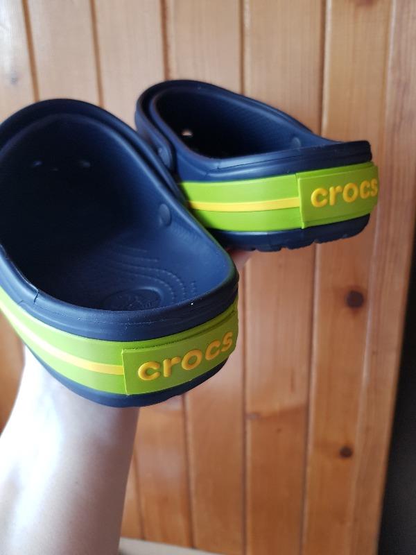 crocs navy volt green