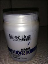 Stapiz Sleek Line Maska z Jedwabiem Blond Perłowo Fioletowa 1000ml
