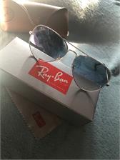 Okulary przeciwsłoneczne RAY-BAN - Aviator Gradient 0RB3025 003/3F Silver/Blue