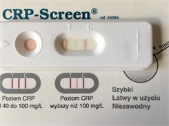 Test CRP Screen Ultraczuły 4 Zakresy Białko CRP (Wirus czy Bakteria)