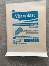 Viscoplast Jałowe kompresy gazowe z gazy bawełnianej 17-nitkowe 8 warstw 5 cm x 5 cm 3 szt