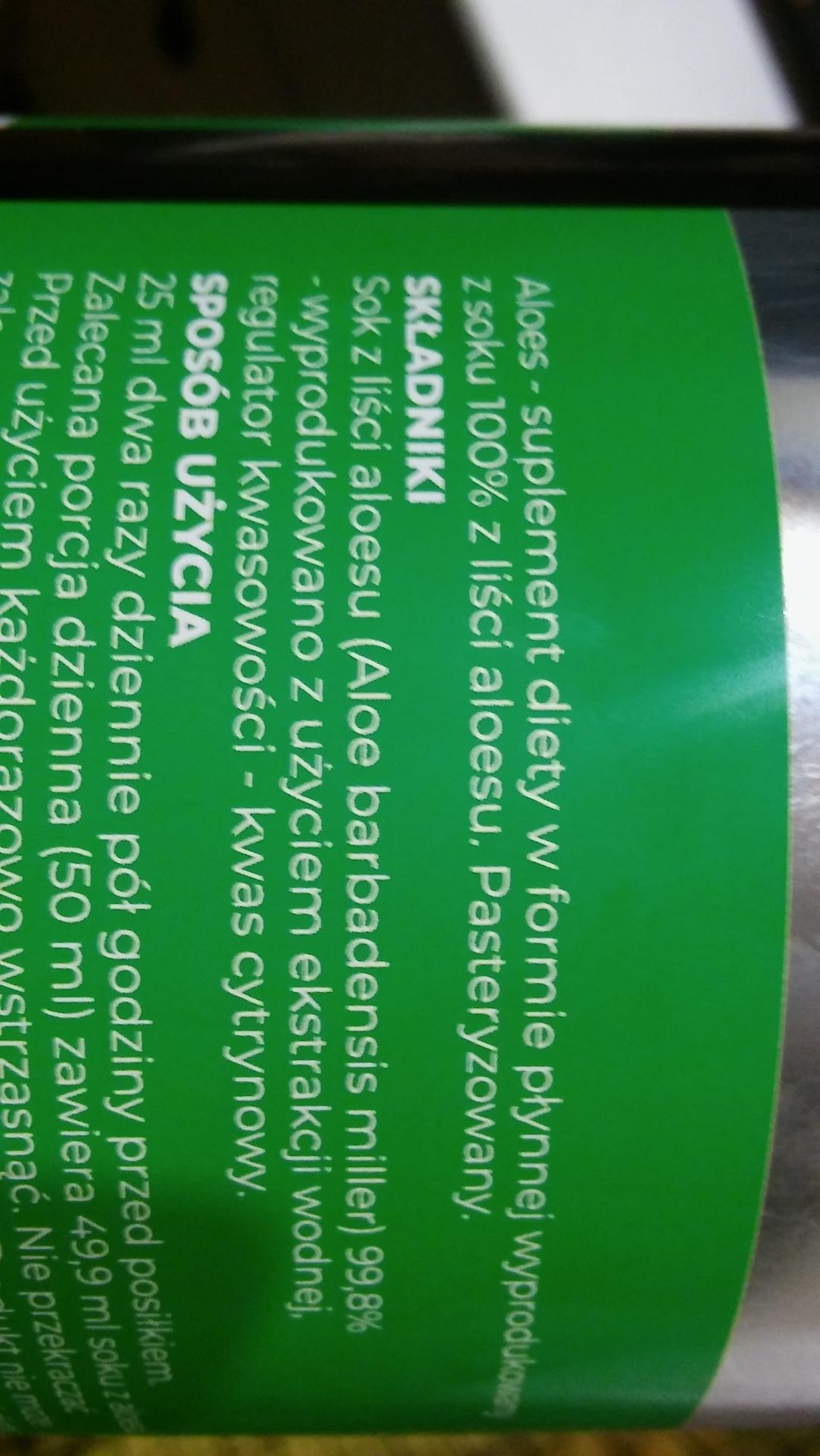 Ekamedica Aloes Sok Z Aloesu 1000Ml - Ceny i opinie - Ceneo.pl