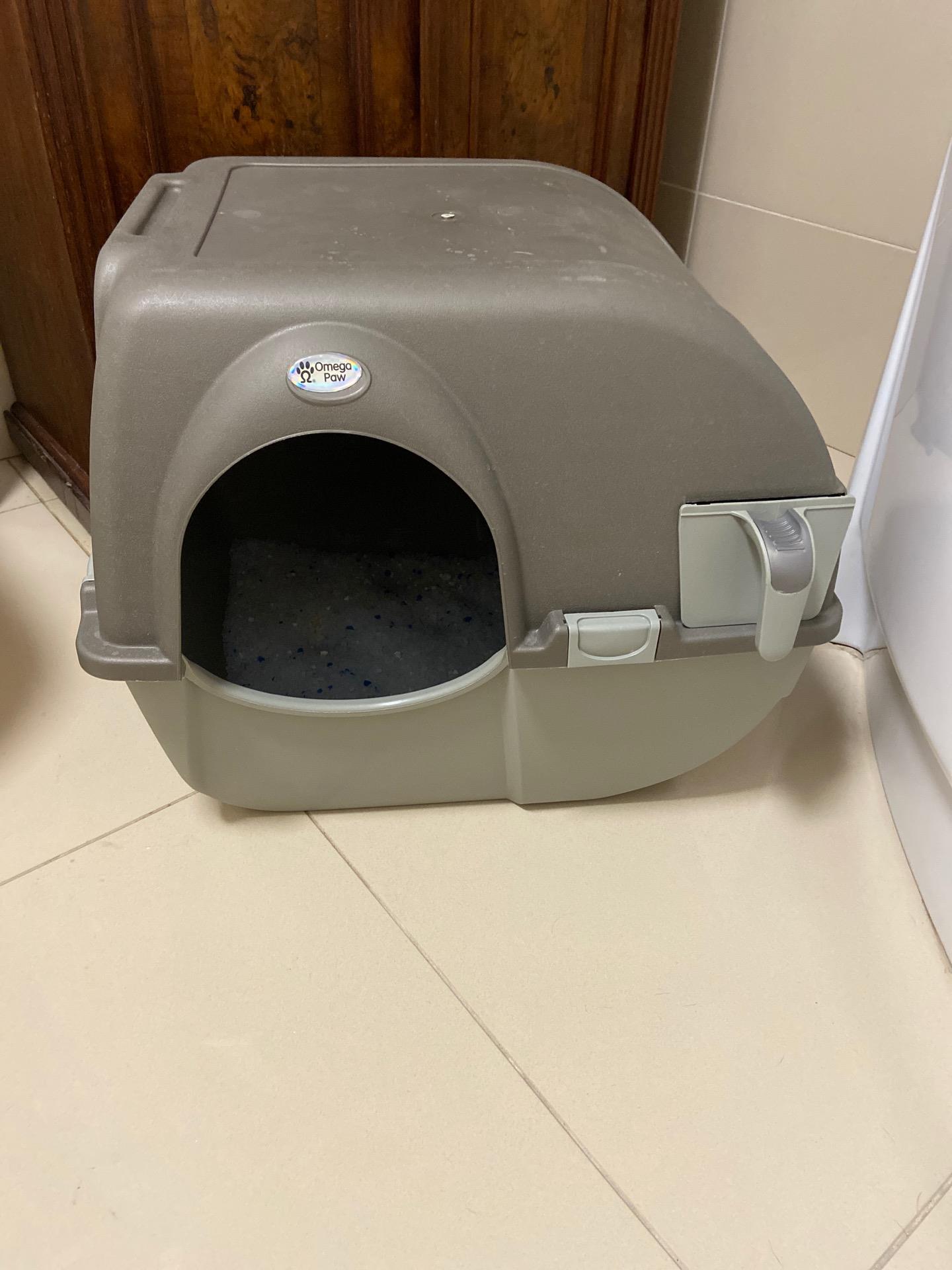 Kuweta samooczyszczająca się Roll'n Clean Omega Paw jasnoszary