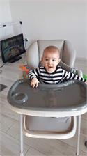 Kinderkraft Krzesełko do karmienia YUMMY szare