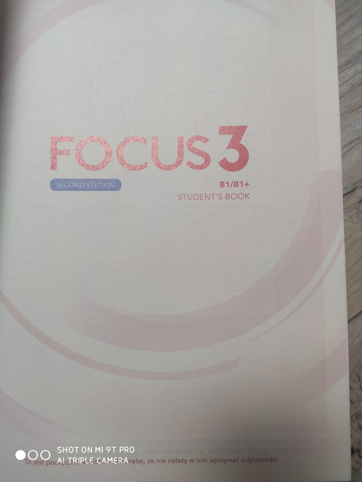 Focus 3 Second Edition Sprawdziany Focus 3 Second Edition Podręcznik - Margaret Wiegel