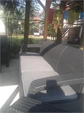 Keter / Curver Zestaw Corfu Fiesta Antracyt / Grafit