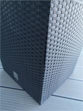 Prosperplast Doniczka  Rato Low 64l Rattan Antracyt DRTS400l