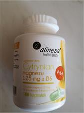 Aliness Cytrynian Magnezu 100 Mg Z Potasem 150mg B6 P-5-P 100kaps.