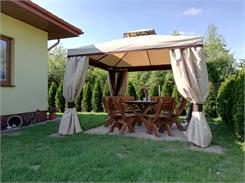 Garden Point Pawilon Ogrodowy Z Moskitierą Walencja 3X3M Kremowy (Gap080)