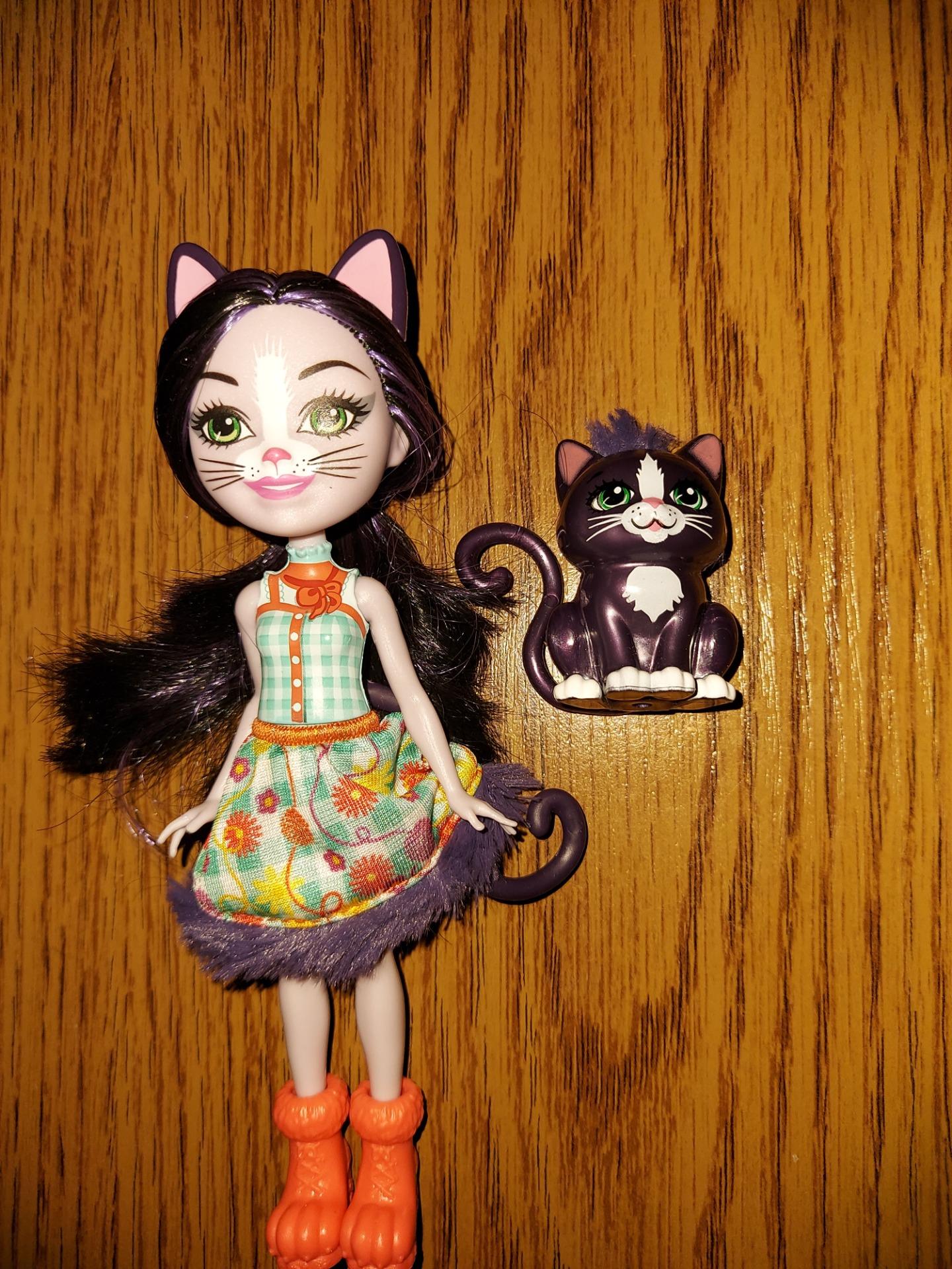 Lalka Mattel ENCHANTIMALS LALKA ZE ZWIERZĄTKIEM KOT GJX40 - Ceny i ...