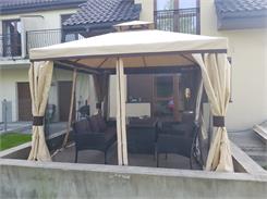 Garden Point Pawilon Ogrodowy Z Moskitierą Walencja 3X3M Kremowy (Gap080)