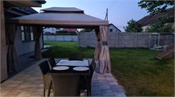 Garden Point Pawilon Ogrodowy Z Moskitierą Walencja 3X4M Szary (Gap078)