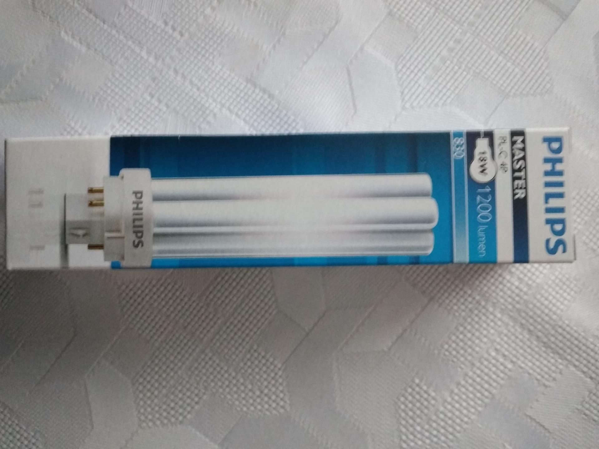 Ampoule Philips MASTER PL-C 18W Blanc Chaud - Éclairage Économique Et Performant - Culot G24q