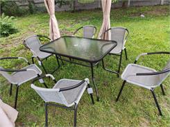 GardenPoint Zestaw mebli ogrodowych Modena Szary