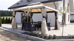 GardenPoint Pawilon ogrodowy z moskitierą Walencja 3x4m Beżowy