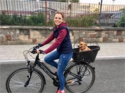 Kross Trans 1.0 grafitowy błękitny biały mat 28" 2019