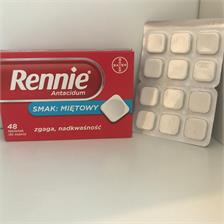 Rennie Antiacidum o smaku miętowym 48 tabletek do ssania