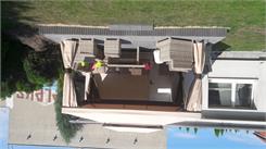 GardenPoint Pawilon ogrodowy z moskitierą Walencja 3x4m Beżowy