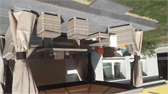 GardenPoint Pawilon ogrodowy z moskitierą Walencja 3x4m Beżowy