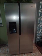 Lodówka Gorenje NRS9181VXB Side by Side 179,3 cm Szara