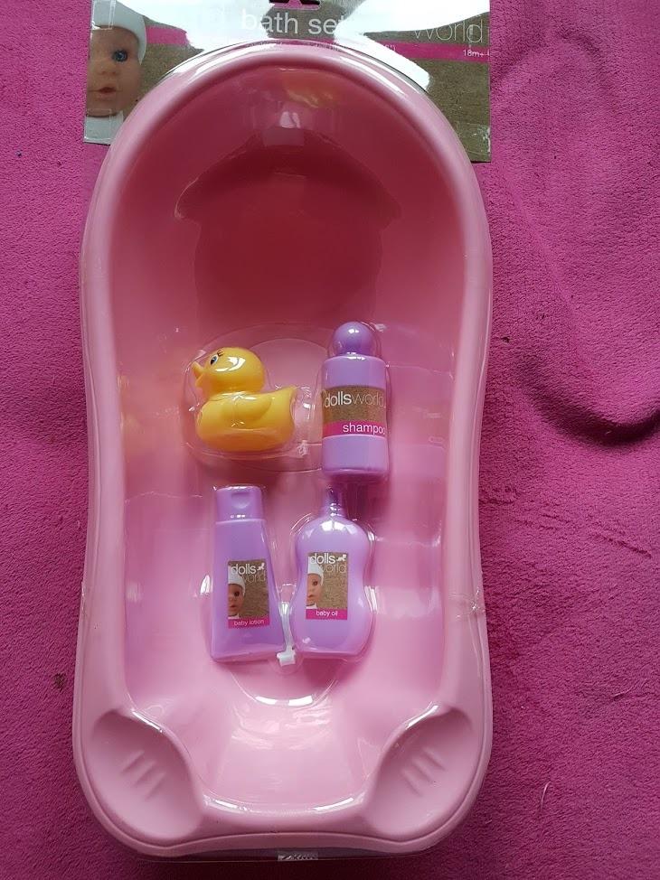 dolls world bath set