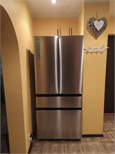 Lodówka Gorenje NRM8181UX Side by Side 181,7 cm Szara