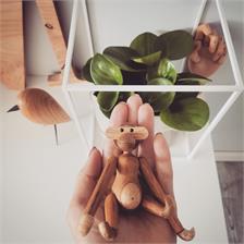 Kay Bojesen Małpka Mini Drewniana Tek (39249)