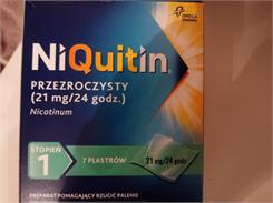 NiQuitin 21mg/24h 7 plastrów przeźroczystych 