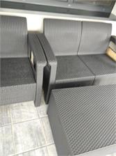 Allibert Corfu Set Quatro - Antracyt / Szary