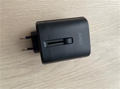 Aukey PA-TA01 2xUSB+1xUSB-C Czarny (PATA01BLACK)