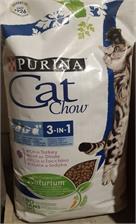 Cat Chow 3in1 Dla Kotów Zawierająca Formułę o Potrójnych Korzyściach z Indykiem 15kg