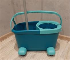 Leifheit Clean Twist Ergo Okrągły Mop Obrotowy Z Wiadrem  Na Kółkach (52102)