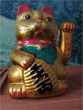 Maneki Neko Japoński Kot Szczęscia Bogactwa 17,5cm