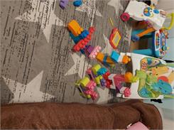 Mega Bloks 80 elementów Torba niebieska CYP72 DCH63