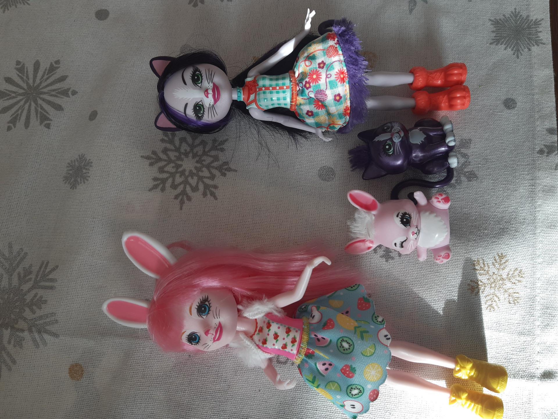 Lalka Mattel ENCHANTIMALS LALKA ZE ZWIERZĄTKIEM KOT GJX40 - Ceny i ...