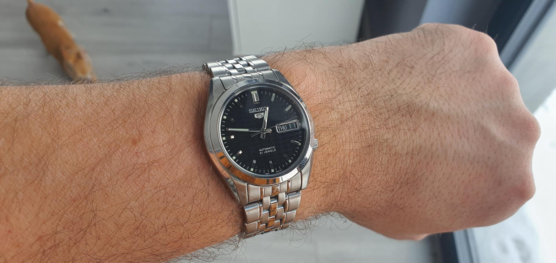 Seiko 5 Automatic SNK361K1 - Orologio Uomo Acciaio Giorno E Data
