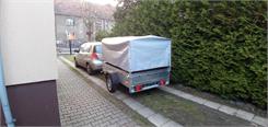 Przyczepa bagażowa lekka 200 x 125 z plandeką i stelażem DMC 750 KG Garden Trailer 205