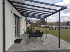 Palram Aluminiowe zadaszenie tarasu Sierra 3x5,46m Szare