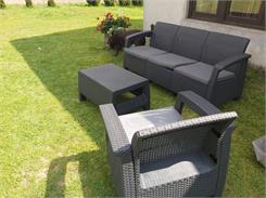 Allibert Corfu Set Quatro - Antracyt / Szary