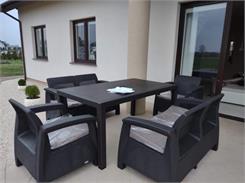 Curver Zestaw Corfu Fiesta Brązowy