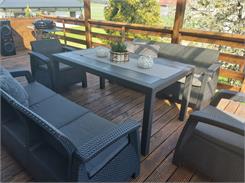 Allibert Corfu Set Quatro - Antracyt / Szary