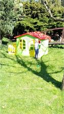 Mochtoys Duży Domek Ogrodowy Z Płotkiem (10498)