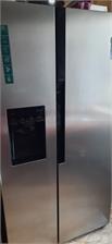 Lodówka Gorenje NRS9181VXB Side by Side 179,3 cm Szara