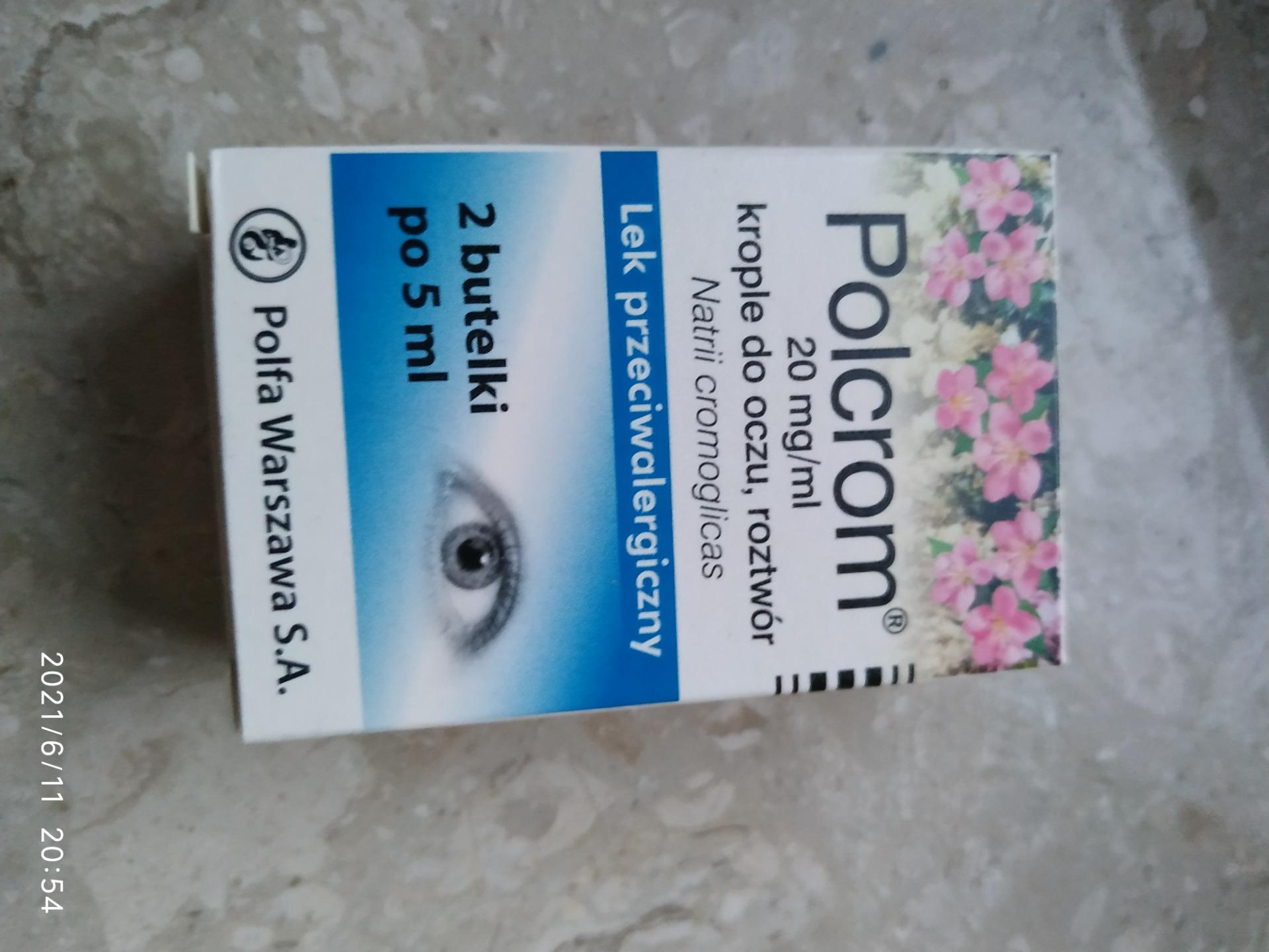 Lek Na Alergię Polcrom Krople Do Oczu 10ml 2x5ml Opinie I Ceny Na Ceneopl 6160