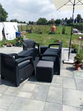 Allibert Corfu Set Quatro - Antracyt / Szary