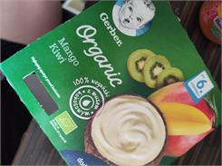 Gerber Organic Deserek 100% Wegański Z Musem Kokosowym Mango Kiwi Po 6 Miesiącu 4x90g