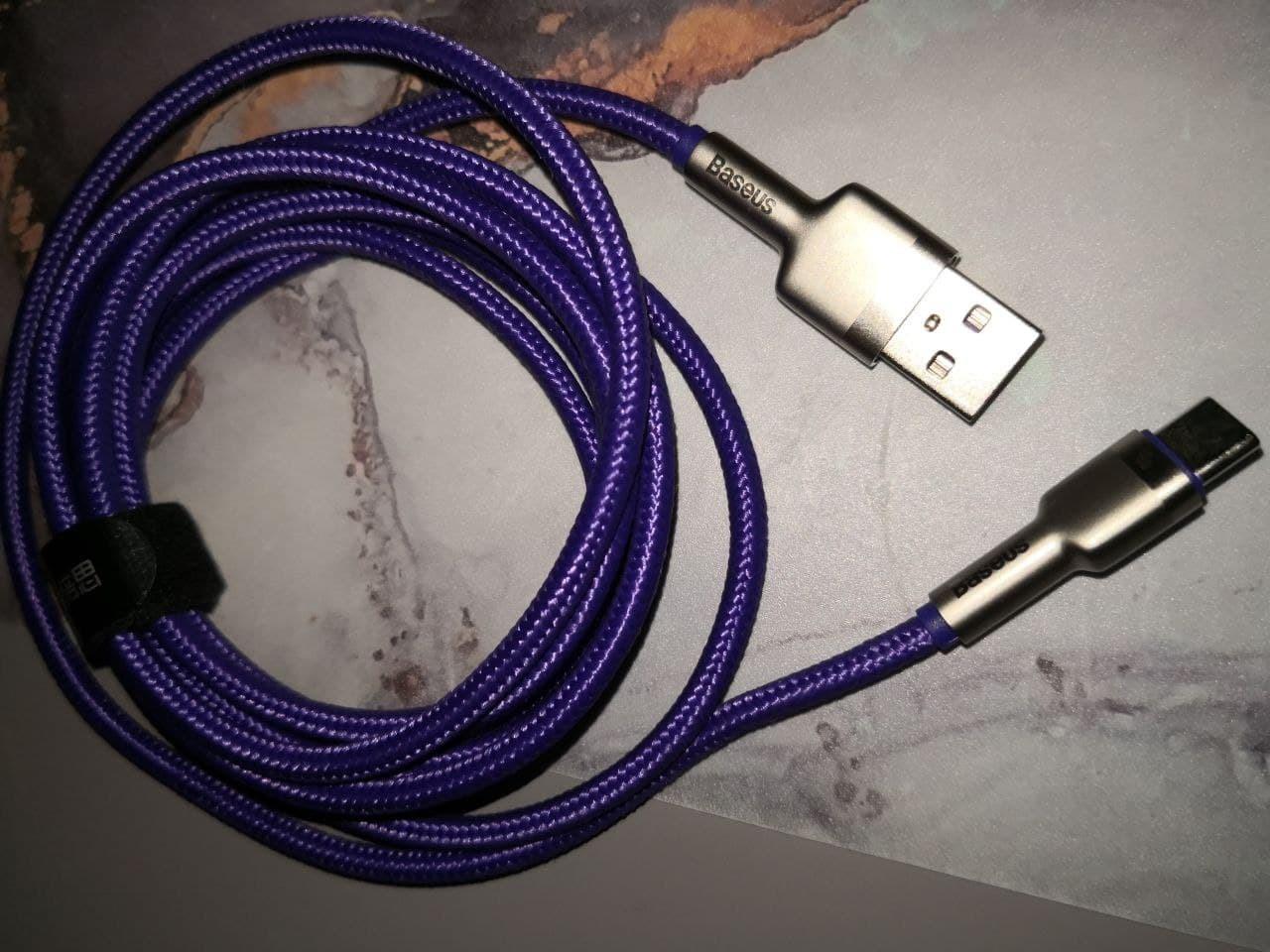 Baseus Kabel Usb Cafule Metal Data Typ C 40 W (10 V / 4 A) Scp (Huawei Supercharge Protocol
