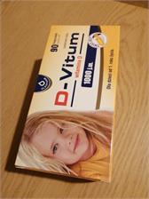D-Vitum 1000j.m. witamina D dla dzieci po 1 roku życia 90 kaps twist-off